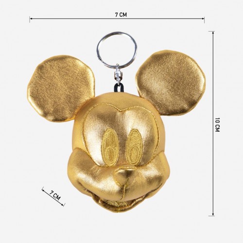 MICKEY Mouse Πορτοφολάκι Μπρελόκ χρυσό 