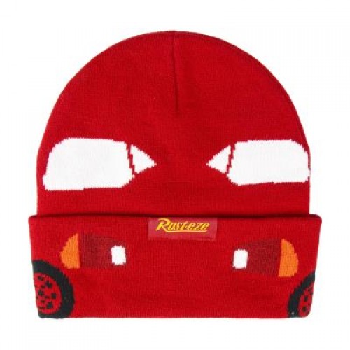 CARS Children's Knitted Cap for Boys red