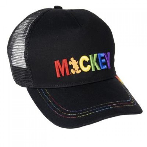 DISNEY Children's Jockey Hat Fabric Mickey Mouse Pride Black 58 CM