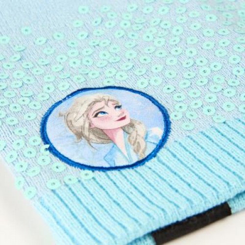 FROZEN II Children's Knitted Cap for Girls Blue