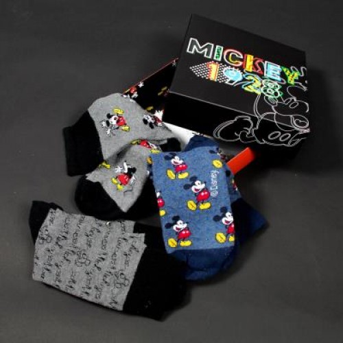 MICKEY Unisex Patterned Socks Multicolor 3Pack