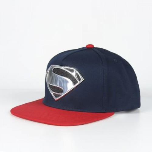 SUPERMAN  Καπέλο με επίπεδη κορυφή No 59cm μπλε-κόκκινο