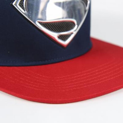 SUPERMAN Flat top hat No 59cm blue-red