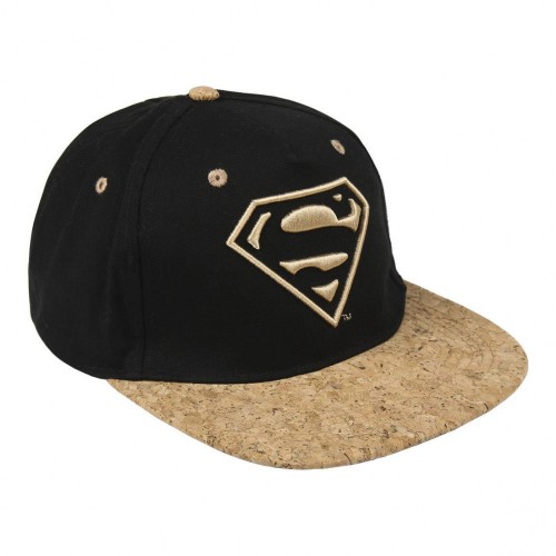 Καπέλο SUPERMAN με επίπεδη κορυφή No 57-59cm μαύρο