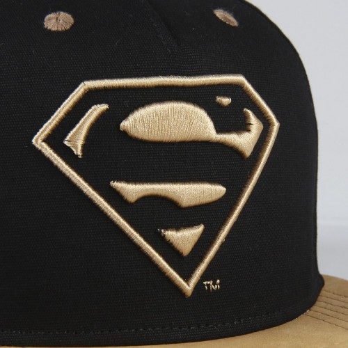 Καπέλο SUPERMAN με επίπεδη κορυφή No 57-59cm μαύρο