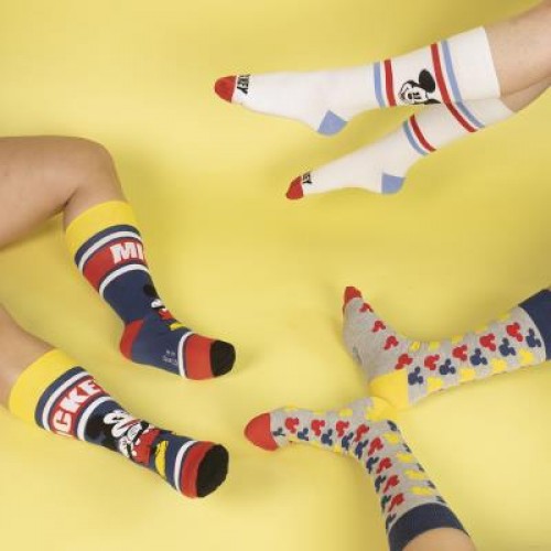 MICKEY Κάλτσες Με Σχέδια Πολύχρωμες 3Pack