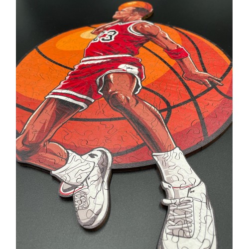 Ξύλινο 3D Puzzle ® - Michael Jordan Α4  21x30cm 160 pcs  Δώρο για λάτρεις του μπάσκετ