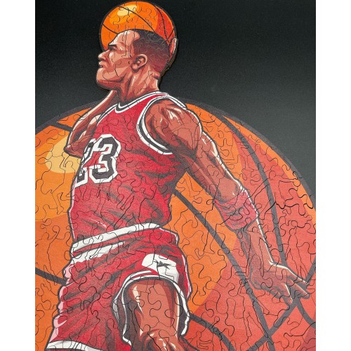 Wooden 3D Puzzles® - NBA Michael Jordan Α5 (15×21cm) 150 pcs Basketball Lover Gift