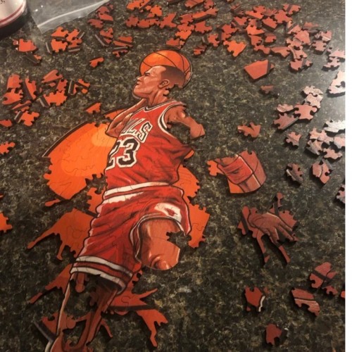 Ξύλινο 3D Puzzle ® - NBA Michael Jordan Α3 (30 x 42 cm) 230 pcs Δώρο για λάτρεις του μπάσκετ 