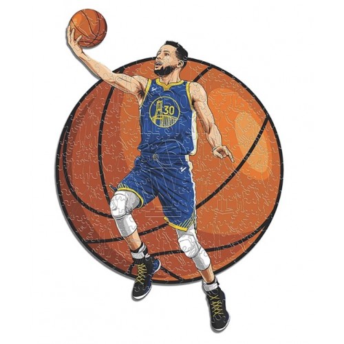 Wooden 3D Puzzles® - NBA Stephen Curry Α3 (30 x 42 cm) 230 pcs Basketball Lover Gift