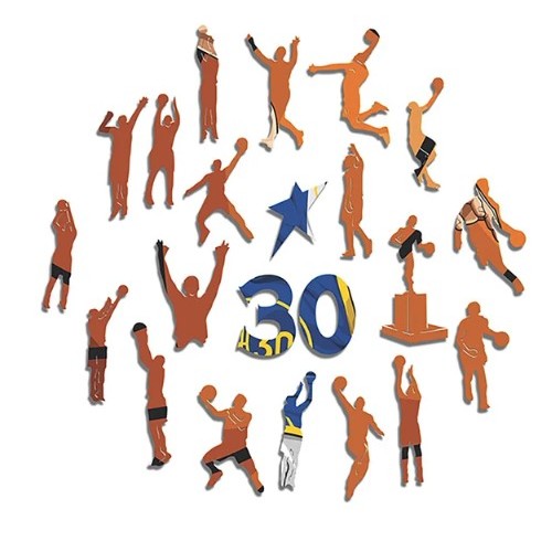 Ξύλινο 3D Puzzle ® - NBA Stephen Curry Α3 (30 x 42 cm) 230 pcs Δώρο για λάτρεις του μπάσκετ